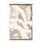 Neutral Painterly Abstract 20" x 30" Teak Hanging Canvas
